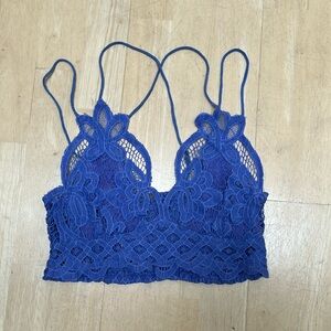 Free People Adella Longline Bralette Purple Size S